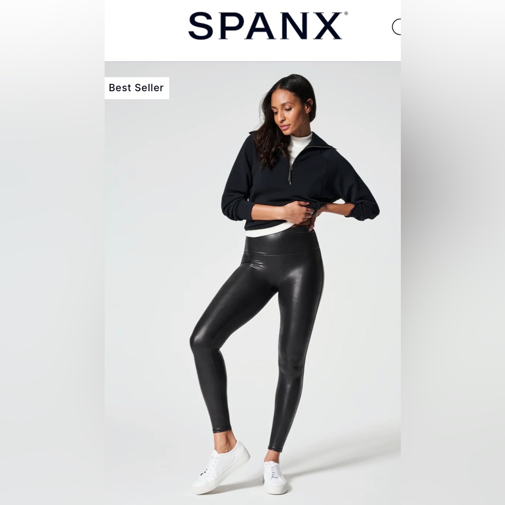 Spanx faux leather leggings